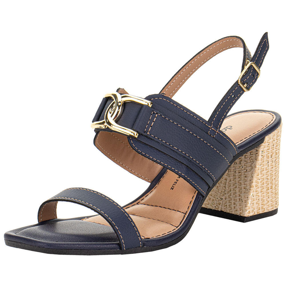 Sandália Feminina Salto Grosso Dakota Y8284 em Oferta na Shopee