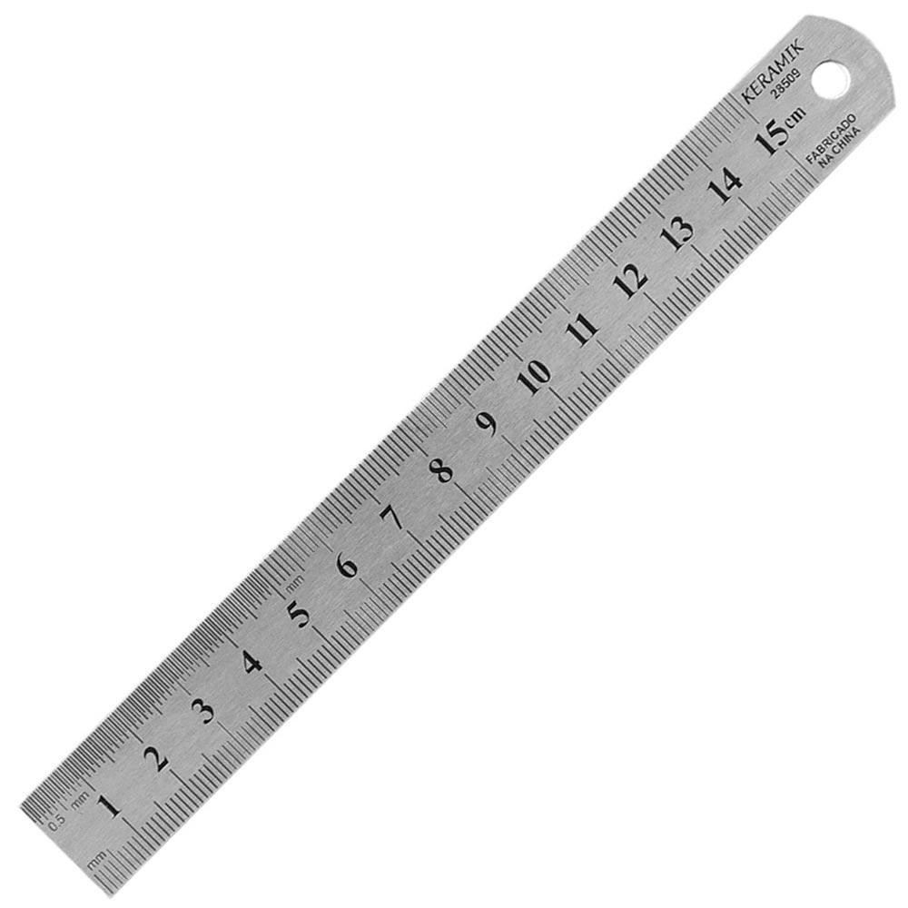 Régua de Aço Keramik 15cm