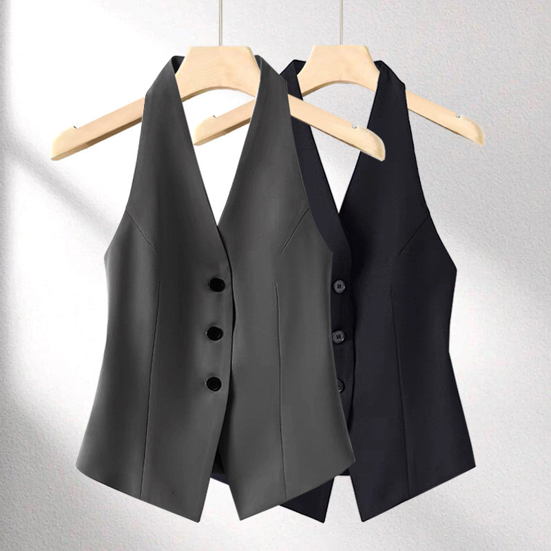 High-End Halterneck colete senhoras colete moda estilo ocidental novo estilo Design exterior Wear moda terno colete