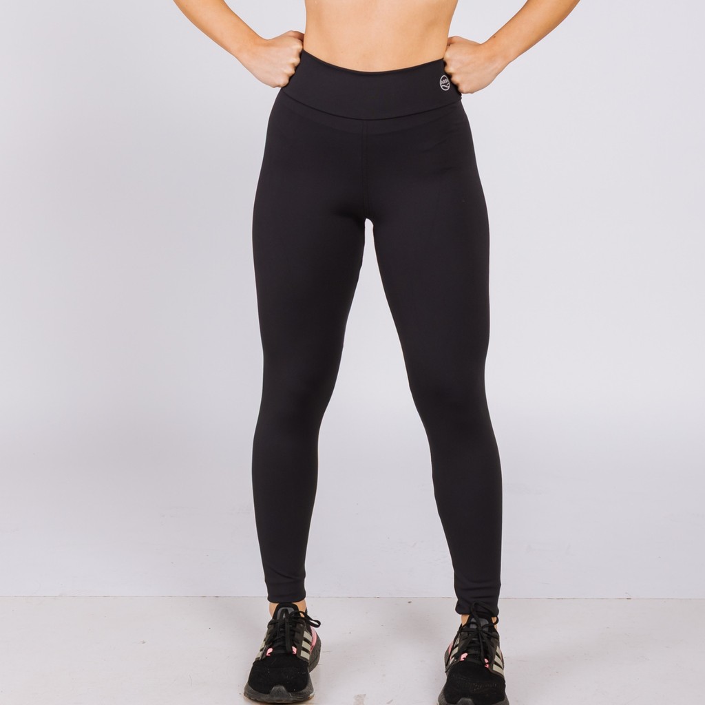 Legging Fitness Poliamida Zero Transparência Proteção UV50 Compressão Alta Sustentação Academia Treino