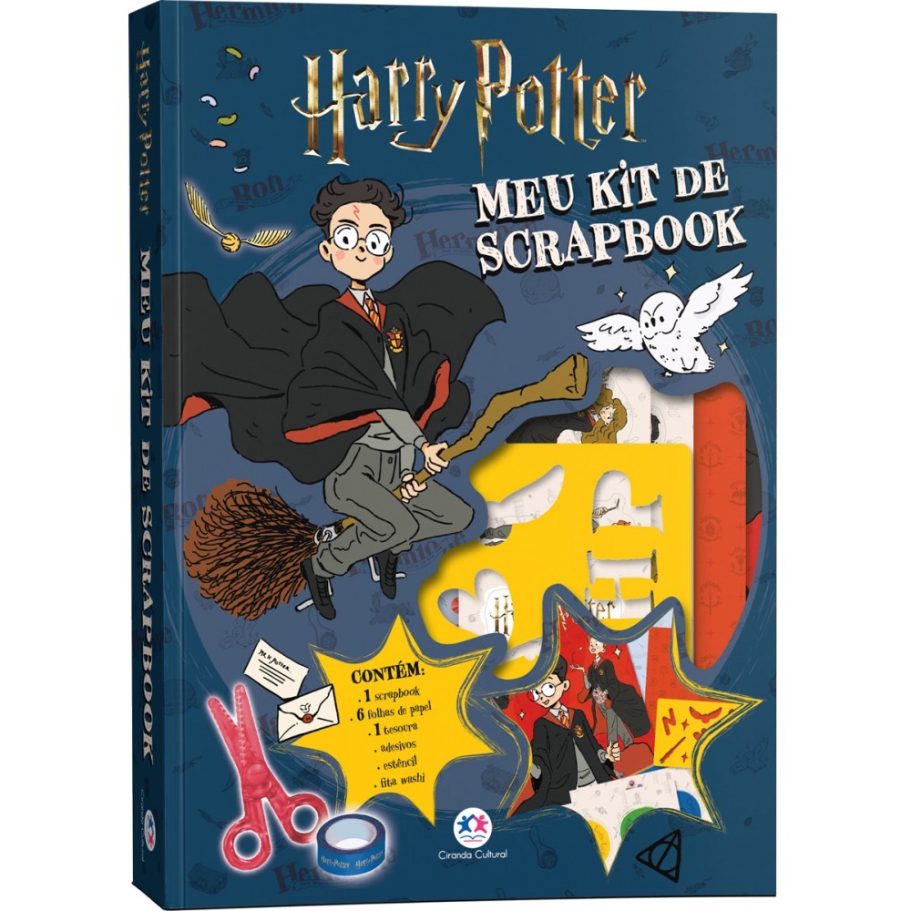 Livro Harry Potter - Meu kit de Scrapbook em Oferta na Shopee