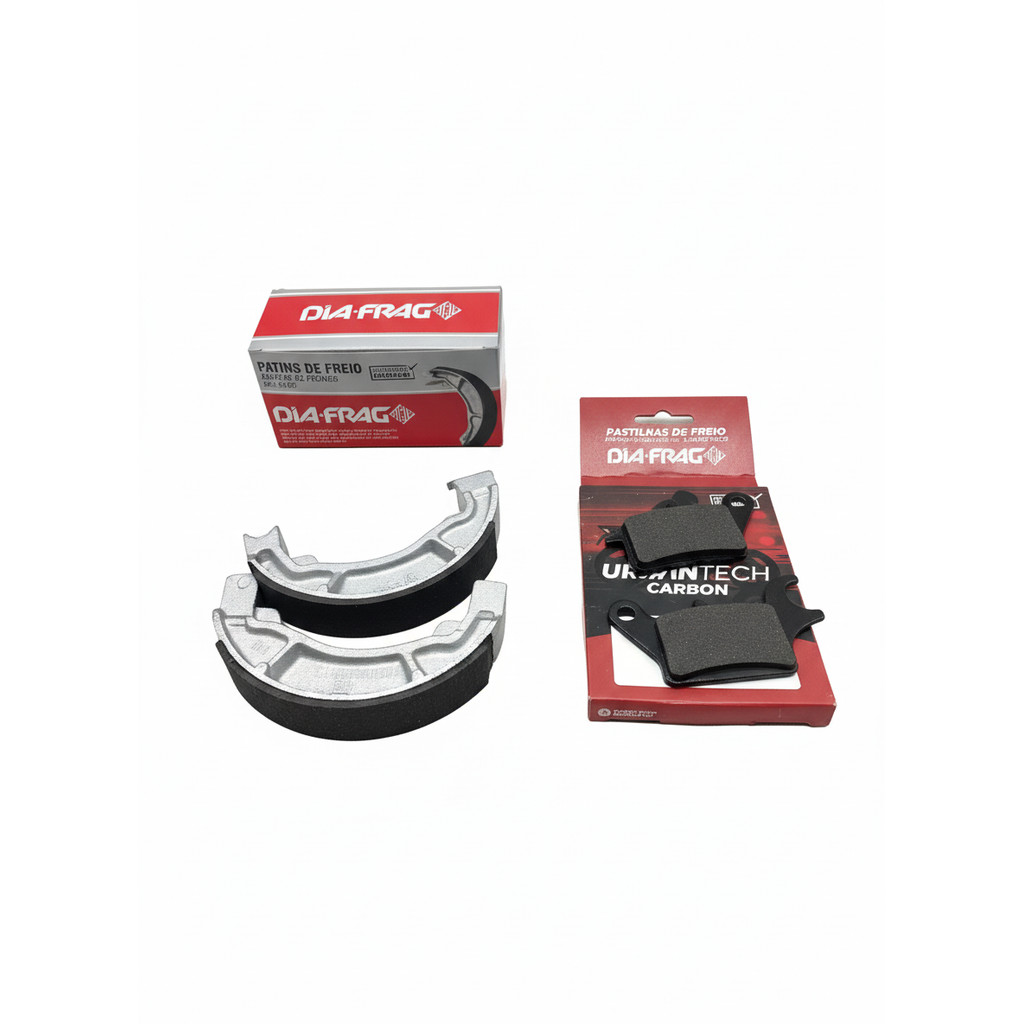 KIT PASTILHA E LONA PATINS DE FREIO PARA HONDA FAN START CARGO 160 2025 + em Oferta na Shopee