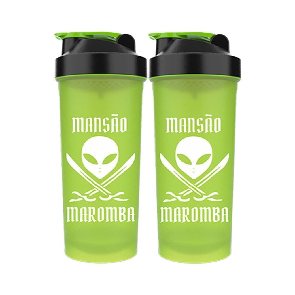 Kit 2X Coqueteleira Diabo Verde Mansão Maromba - 600ml Verde - FTW