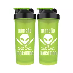 Kit 2X Coqueteleira Diabo Verde Mansão Maromba - 600ml Verde - FTW