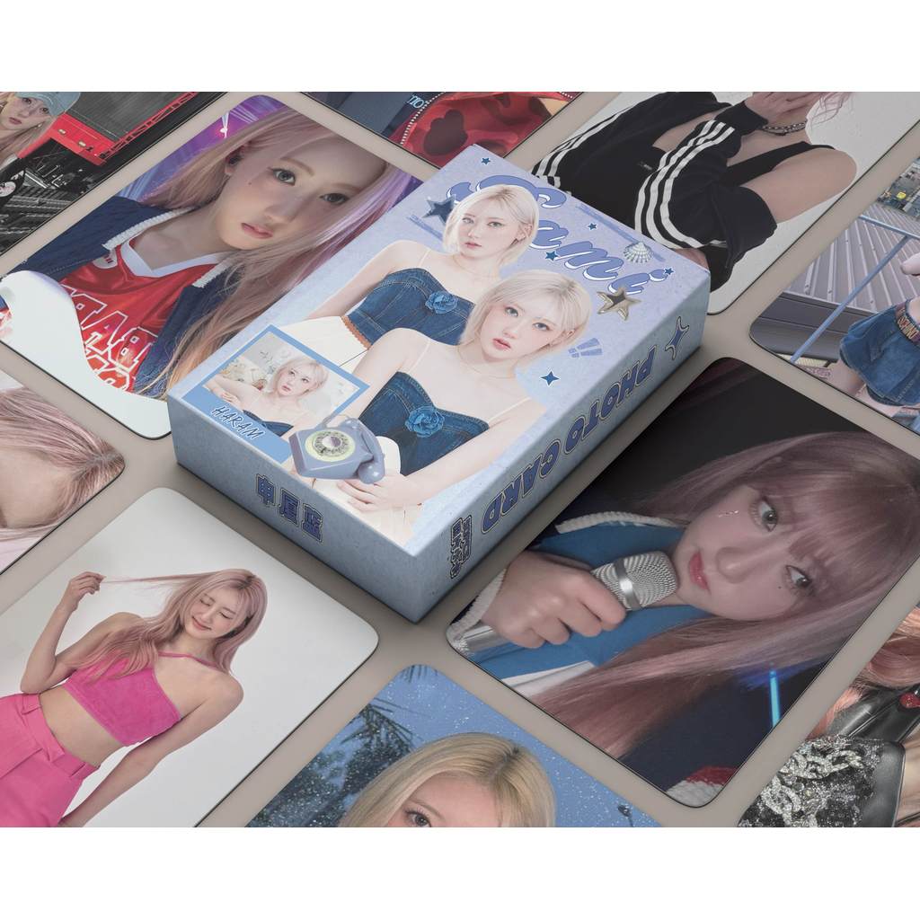 30-55pcs BABYMONSTER Molho Quente Cartões Lomo Holográficos Olá Monstros Gotejamento BABYMONS7ER Holograma Photocards AH