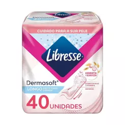 Protetor Diário Libresse Dermasoft Longo 40 Unidades