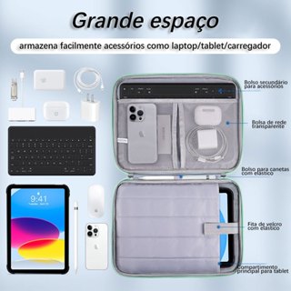 Capa para Tablet de 11/13 Polegadas Bolsa de Transporte para Ipad com Múltiplos Compartimentos Alça em Oferta na Shopee