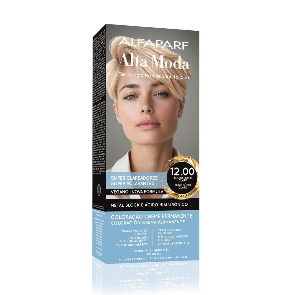 Tintura Creme Alta Moda Alfaparf Louro Platina 12.00