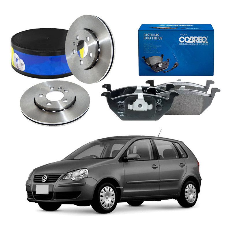 Disco Pastilha Freio Dianteiro Polo 1.6 2007 A 2011 em Oferta na Shopee