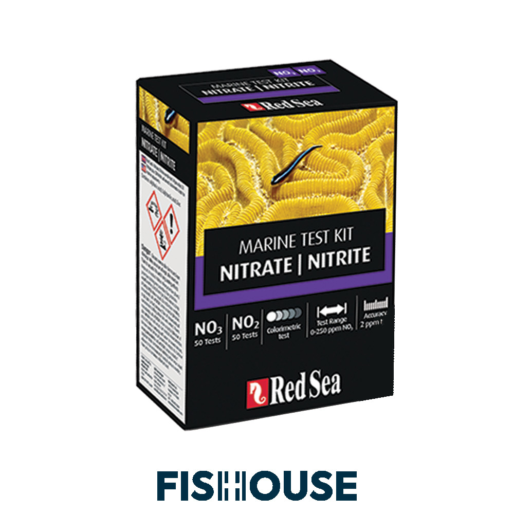 Teste de água salgada/marinho (Teste de nitrito/nitrato) - Marine Test Kit Nitrite/Nitrate (NO2/NO3) - Red Sea