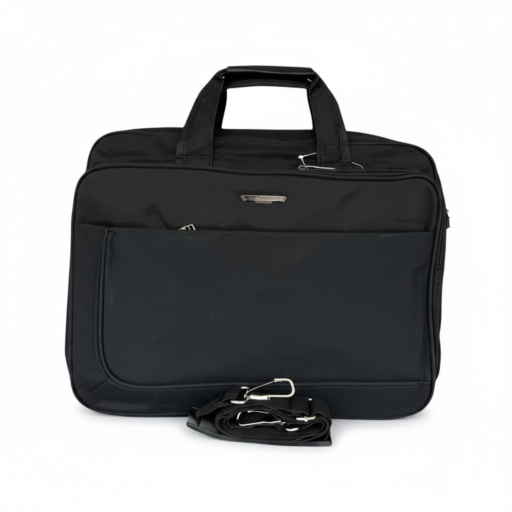 Bolsa Pasta Executiva para Notebook com Alça Transversal Grande em Nylon Feminina e Masculina