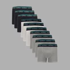 Kit 10 Cuecas Zorba Boxer Algodão Max 702