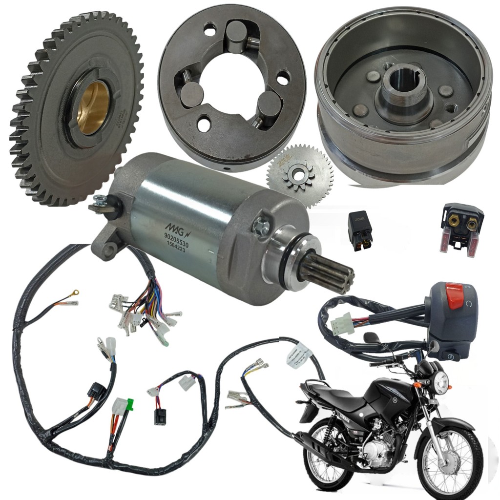 Kit Partida Elétrica Ybr 125 Factor K K1 2014 2015 2016