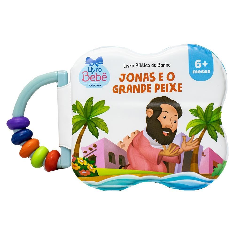Livro Bíblico de Banho | Jonas e o Grande Peixe | Livro de Banho