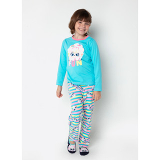 Pijama Manga Longa Algodão Menina Ovelha - Puket em Oferta na Shopee