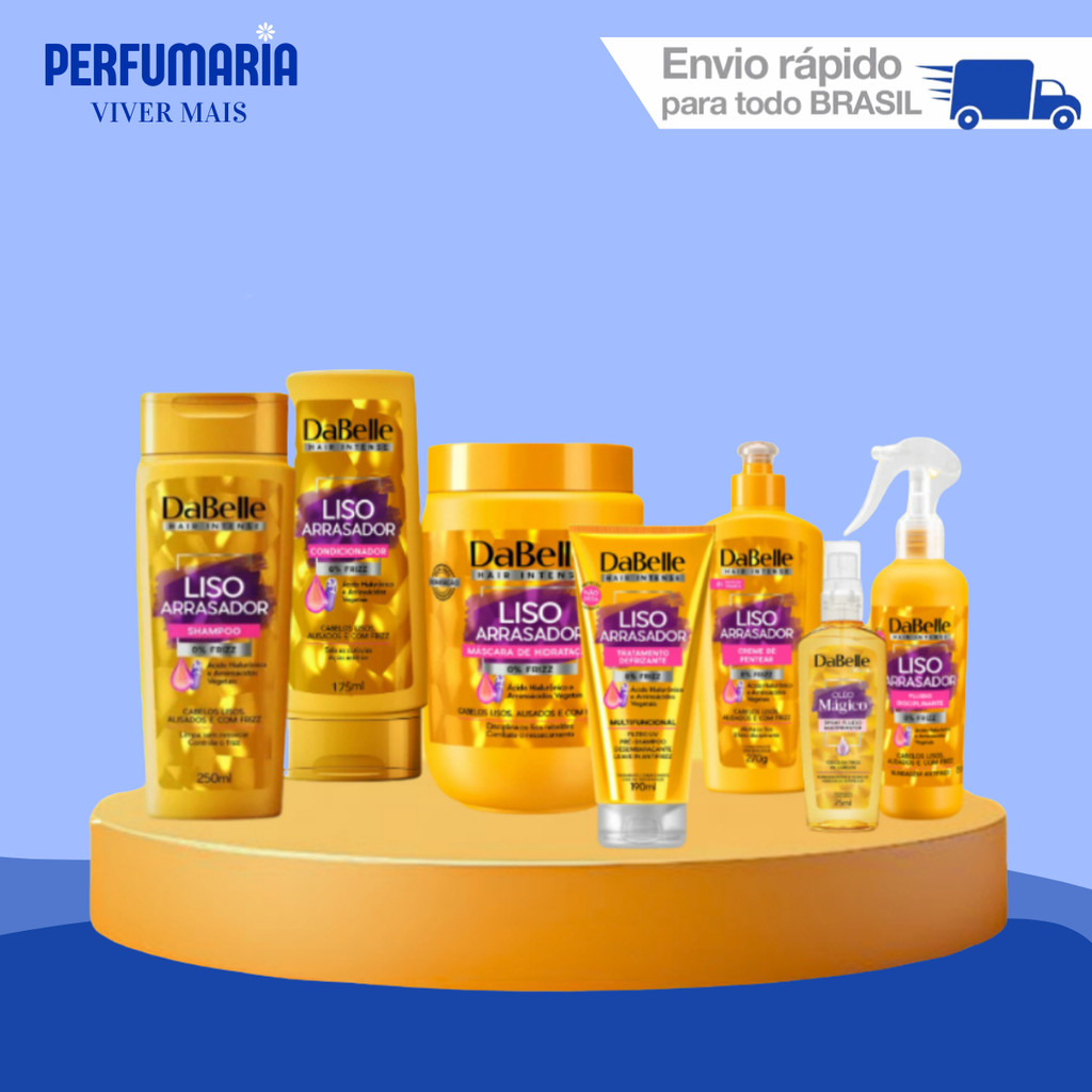 Kit DaBelle Hair Liso Arrasador  (6-7 produtos) em Oferta na Shopee