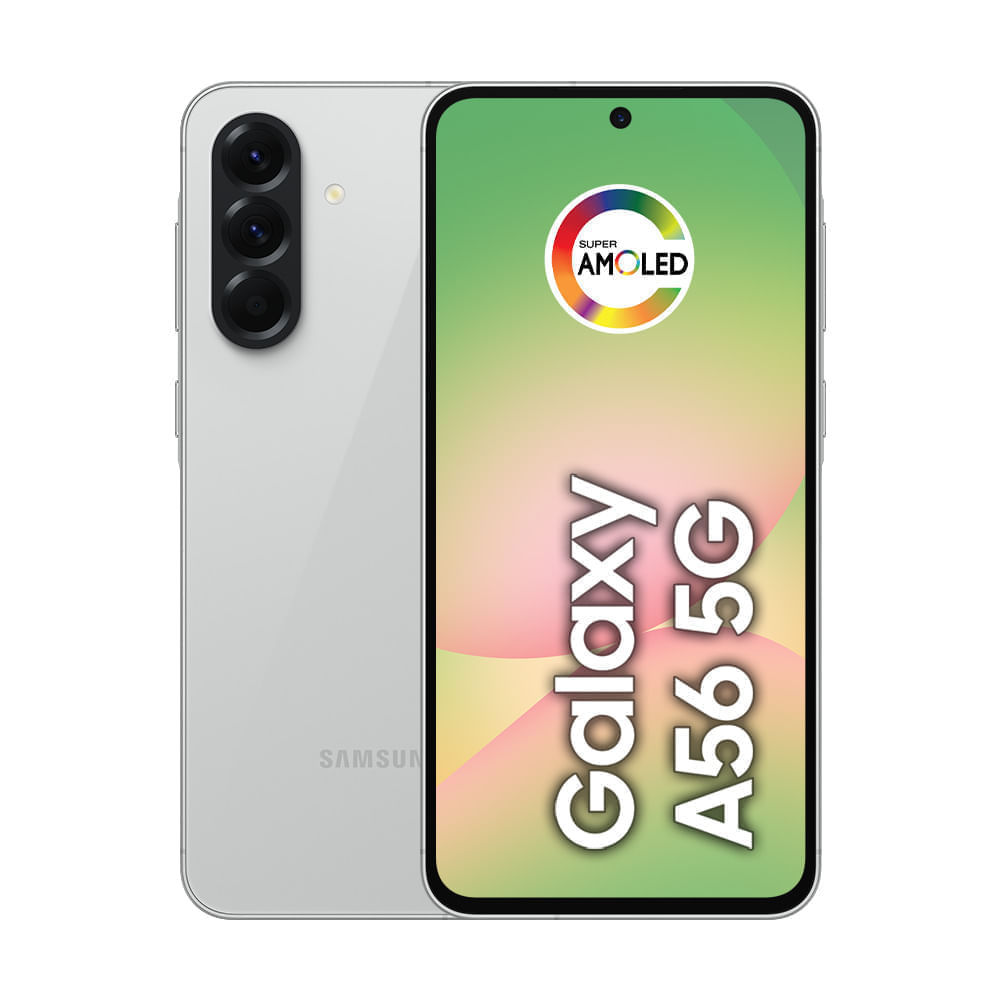 A56 5G (256GB) - Cinza + Galaxy Fit3 - Grafite - detalhe