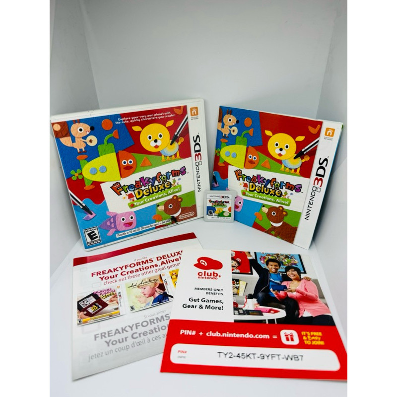 FREAKY FORMS DELUXE YOUR CREATIONS ALIVE JOGO NINTENDO 3DS ORIGINAL - LER DESCRIÇÃO