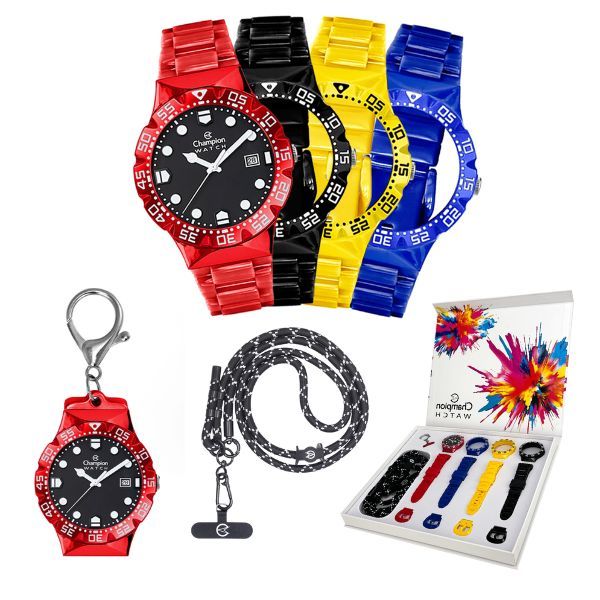Relógio Champion Troca Pulseiras CP31901Q Prova D'Água 100m em Oferta na Shopee