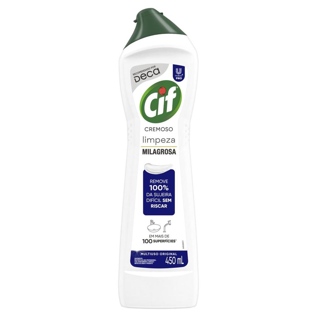 Saponáceo Cremoso Multiuso Original Cif Pro Squeeze 450ml em Oferta na Shopee