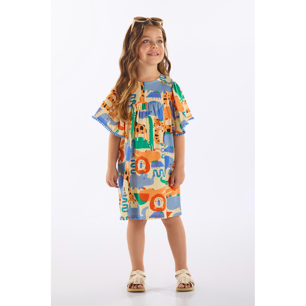 Vestido Infantil em Algodão Up Baby em Oferta na Shopee