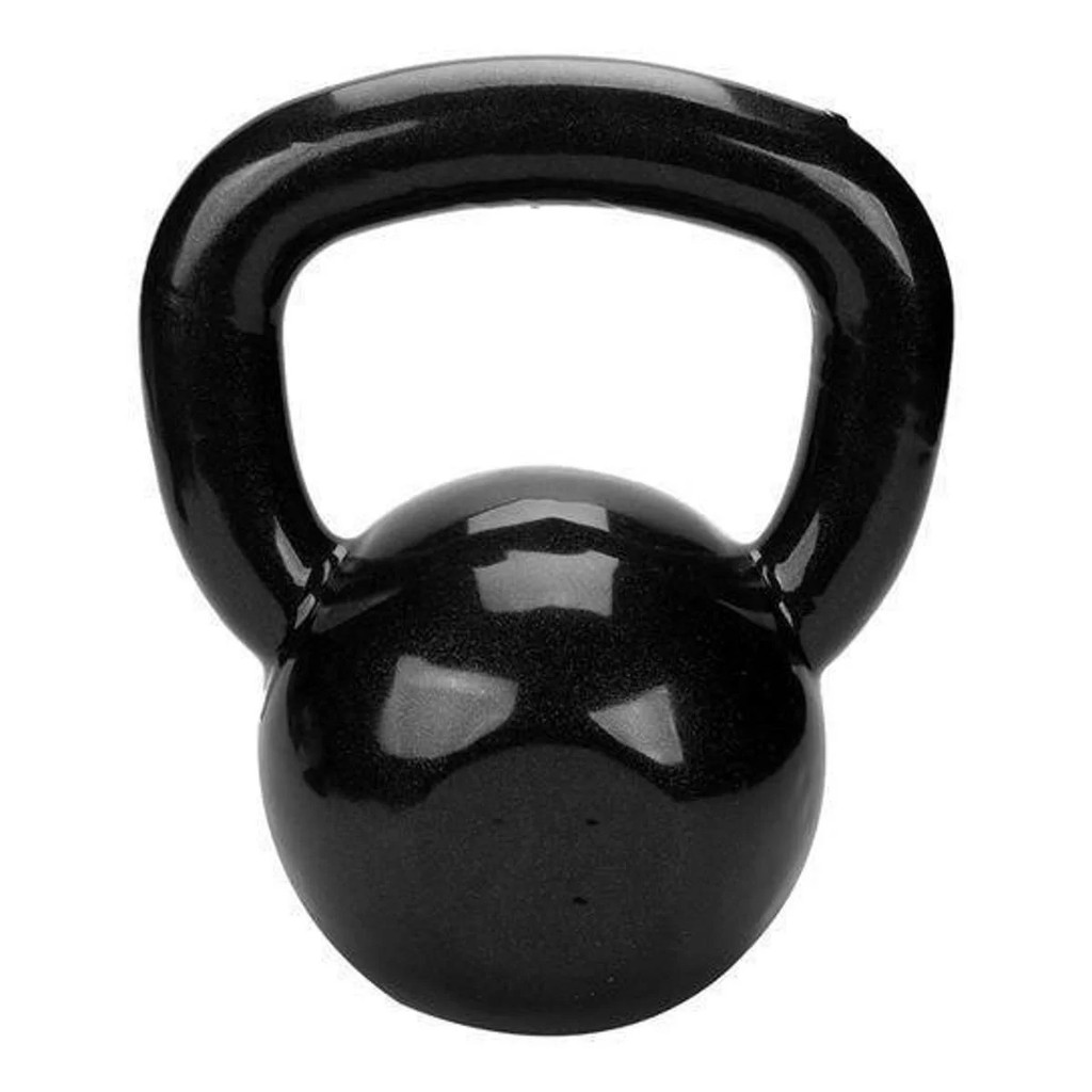Kettlebell 14KG Emborrachado Preto