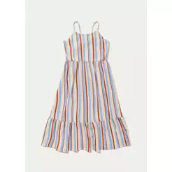Vestido Infantil Midi Com Alças Finas