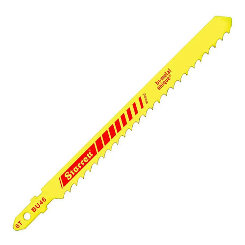 Lâmina Tico-Tico Starrett BU46 100mm Bi-Metal Serra Sabre Madeira 6 Dentes Aço Carbono Profissional 6D