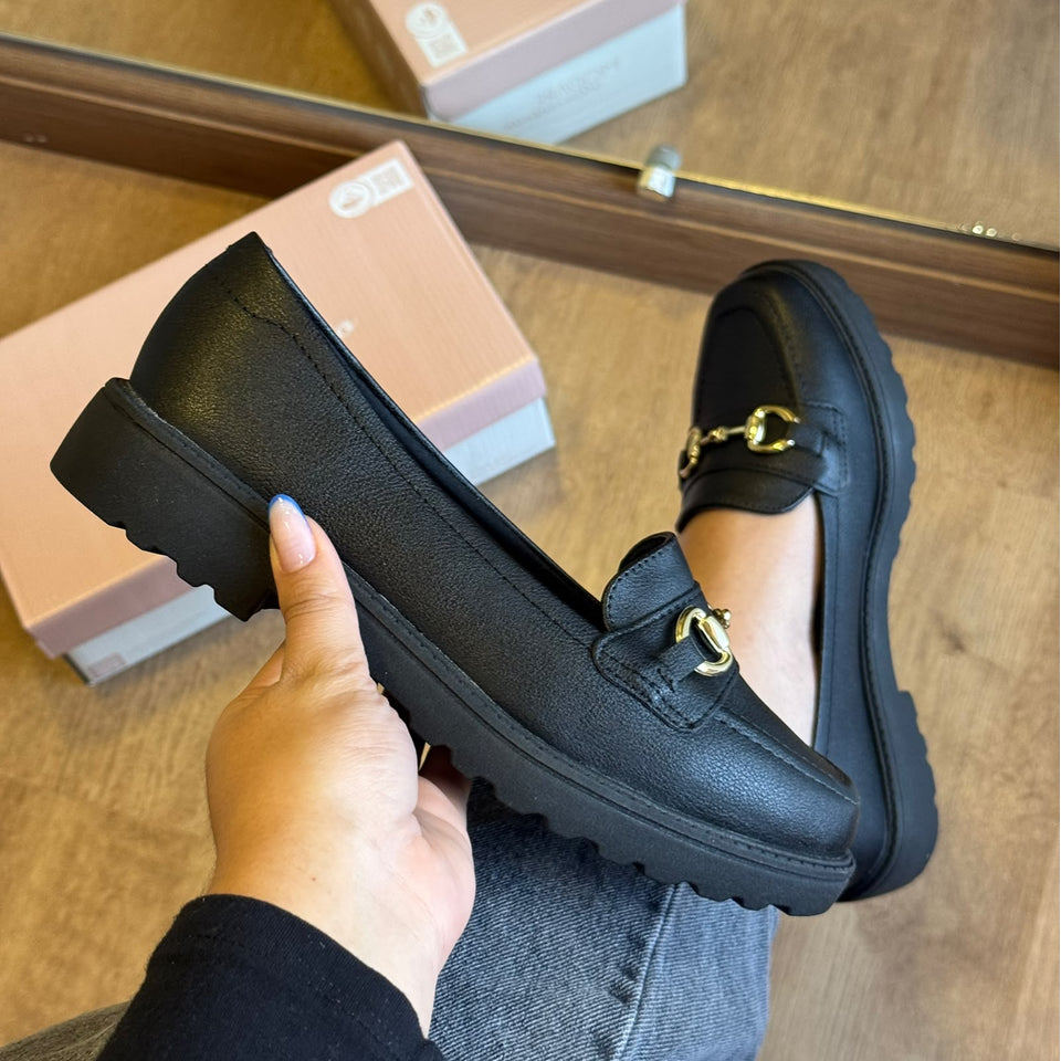 Mocassim Modare Conforto Detalhe Dourado 7357.106