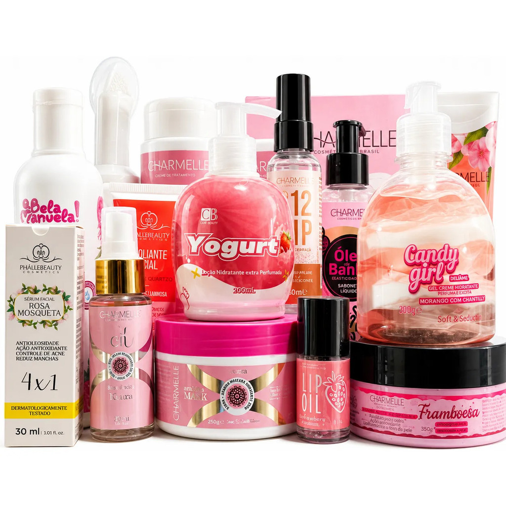 Kit 14 Itens Capilar E Skincare  Cuidado Facial E Corporal COMBO