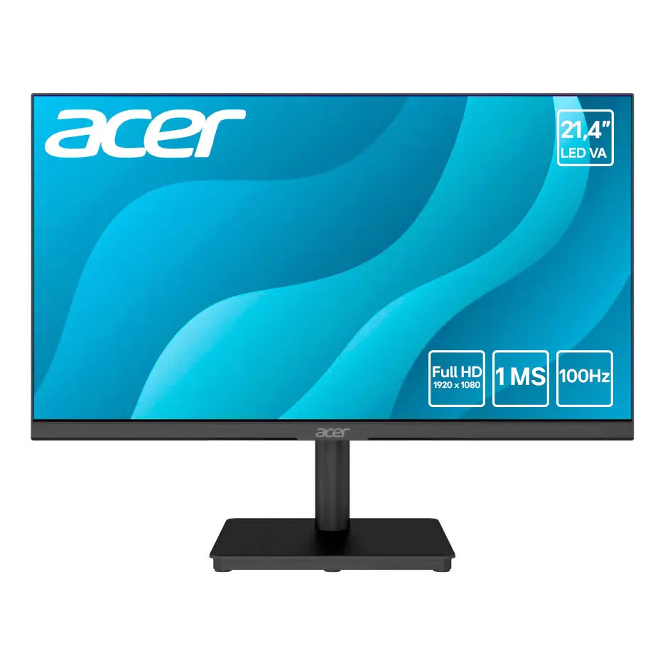 Monitor 21.4 Acer 100hz Led Va Full Hd 1ms Vrb Mk221q Bi Preto