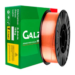 Arame de Solda MIG 0.8mm ER70S-6 15KG Galzer
