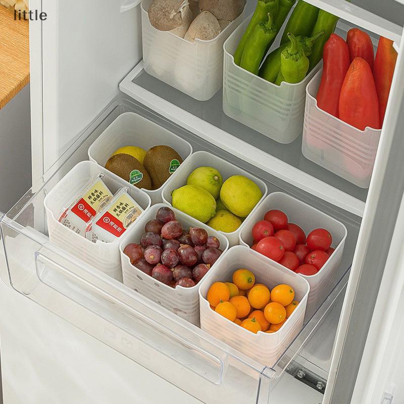[FSP] 1/2pcs Caixas De Armazenamento De Geladeira Organizador De Alimentos Frescos Recipientes De Especiarias De Frutas 