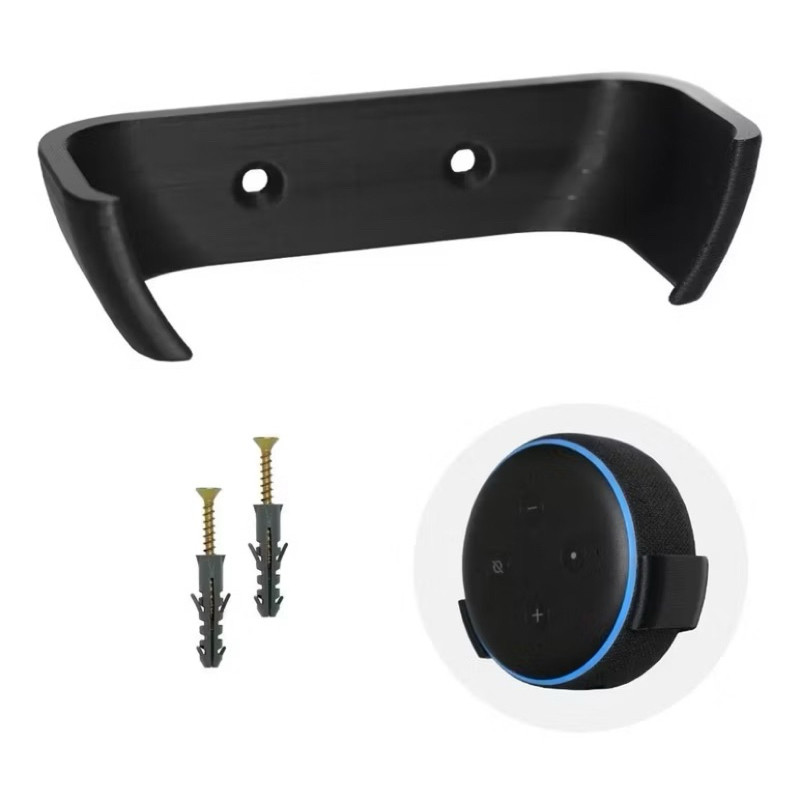 Suporte de Parede para Alexa Echo Dot 3ª Geração | Impressão 3D | Organizador com Fixação Inclusa