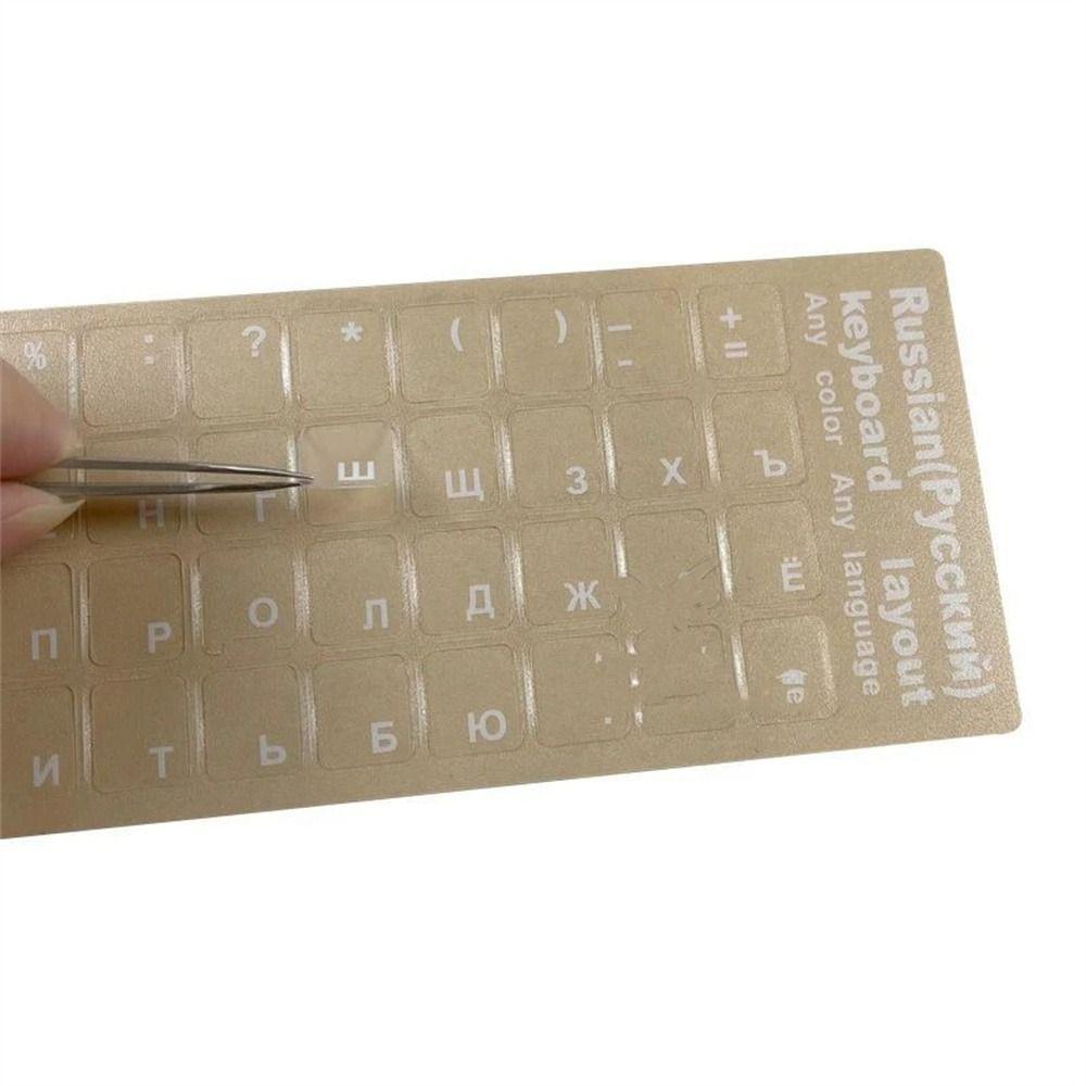 Adesivos De Teclado Transparente Notebook Filme Russo Inglês Coreano Proteção Contra Poeira Idioma Alfabeto Ad