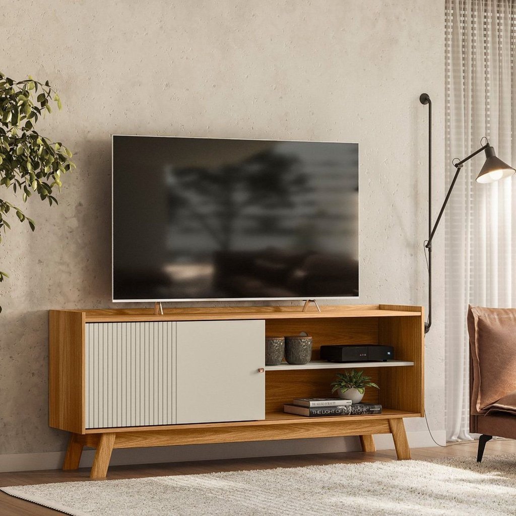Rack para TV até 65 Polegadas MDF 160cm Aurum Marrom