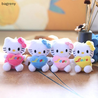 [bagreny] 12CM Kawaii Hello Kitty Brinquedos De Pelúcia Bonito Dos Desenhos Animados Recheado KT Gato Boneca Saco Pingen