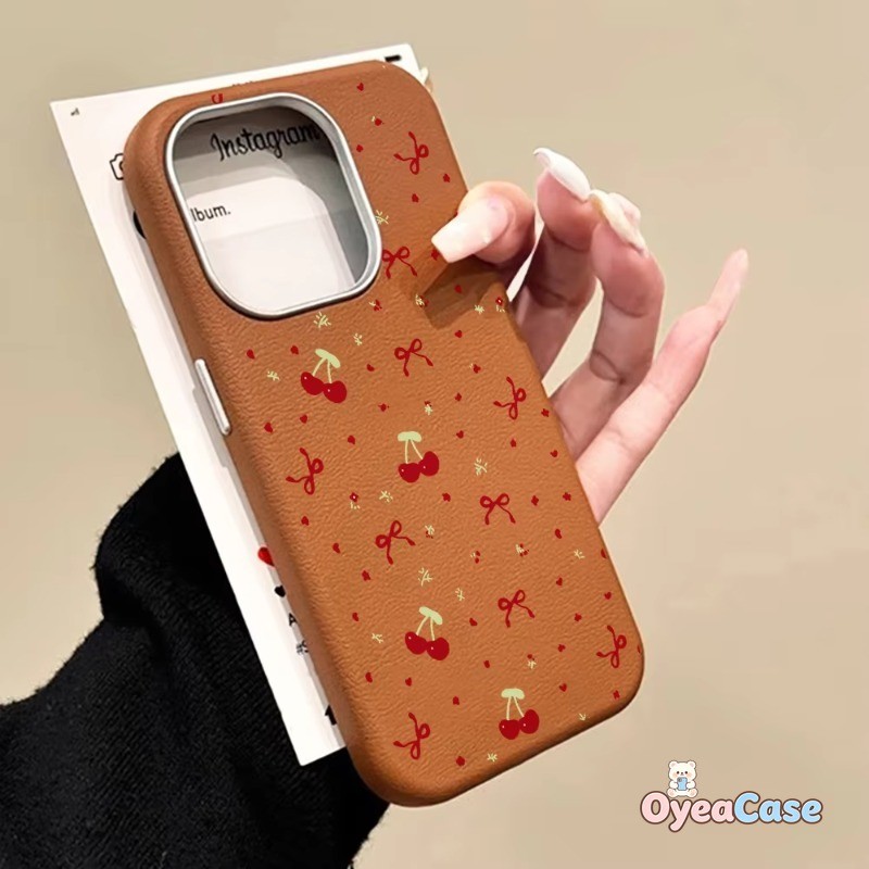Capas De Couro Com Padrão De Arco Cereja Para Samsung Galaxy A57 A56 F56 M56 A55 A54 A53 A52S A51 A50S A73 A72 A71 F42 M