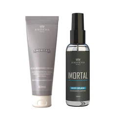 Kit Masculino Imortal Amakha Paris - Hidratante de 80ML + Body Splash de 100ML