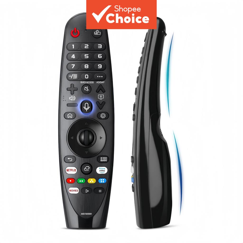 Controle remoto substituto Voice Magic para TVs Smart LG AKB75855501 AN-MR20GA com função de ponteiro