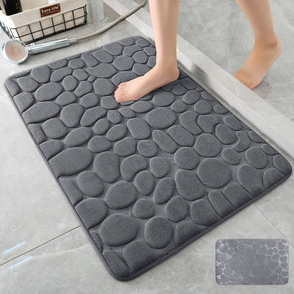 kit Tapete para Banheiro de Secagem Rápida e Super Absorvente Ideal para Chuveiro Cozinha e Varanda