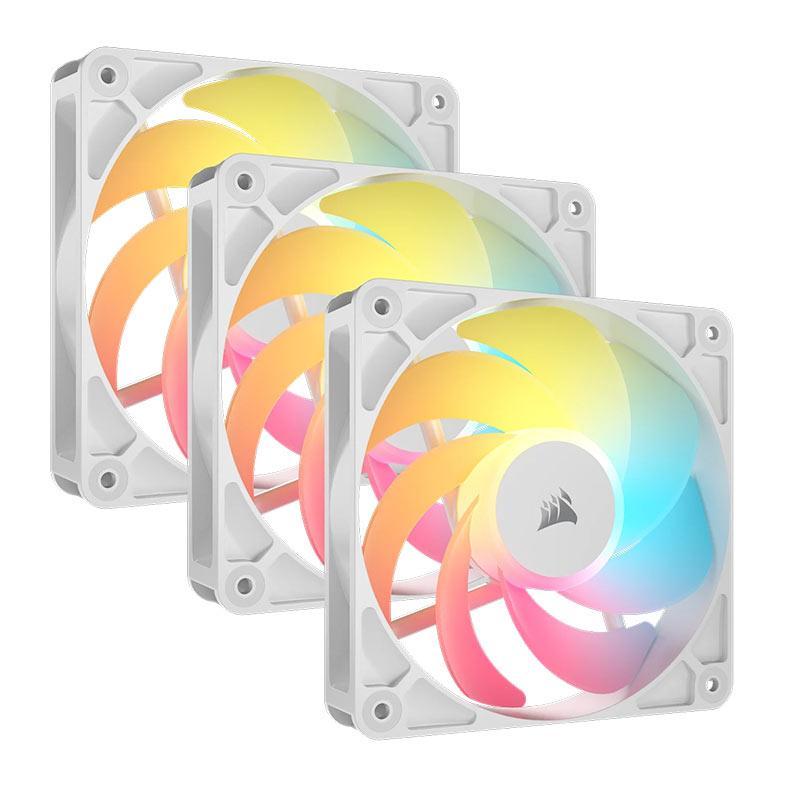 Kit Ventoinhas Corsair RS120-R, ARGB, 3x120mm, Branco, CO-9050197-WW