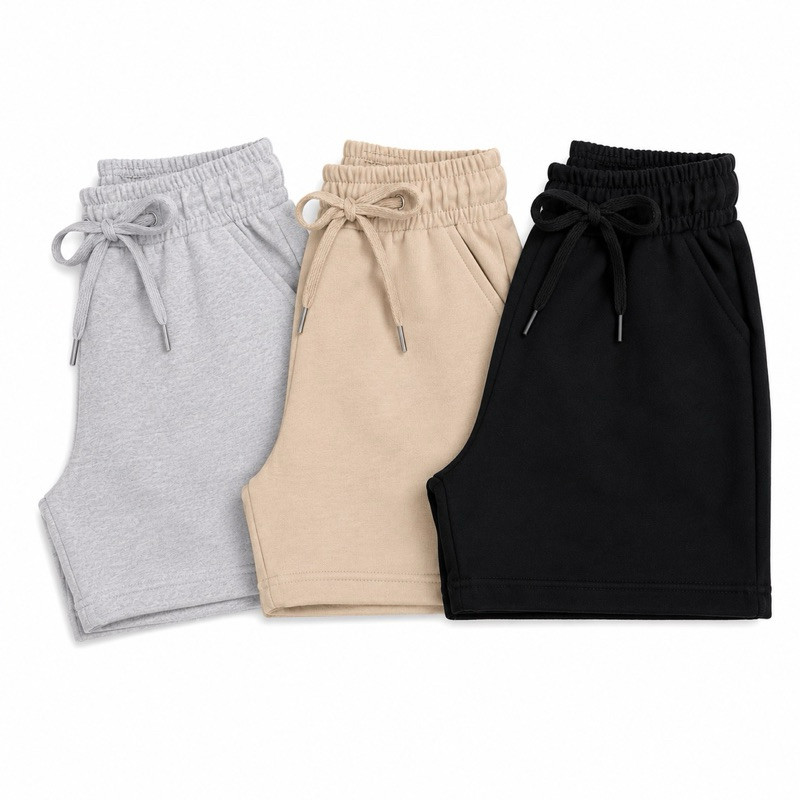 Kit 3 Bermudas Infantil Moletinho Juvenil Bermuda Menino Algodão Confortável e Estiloso