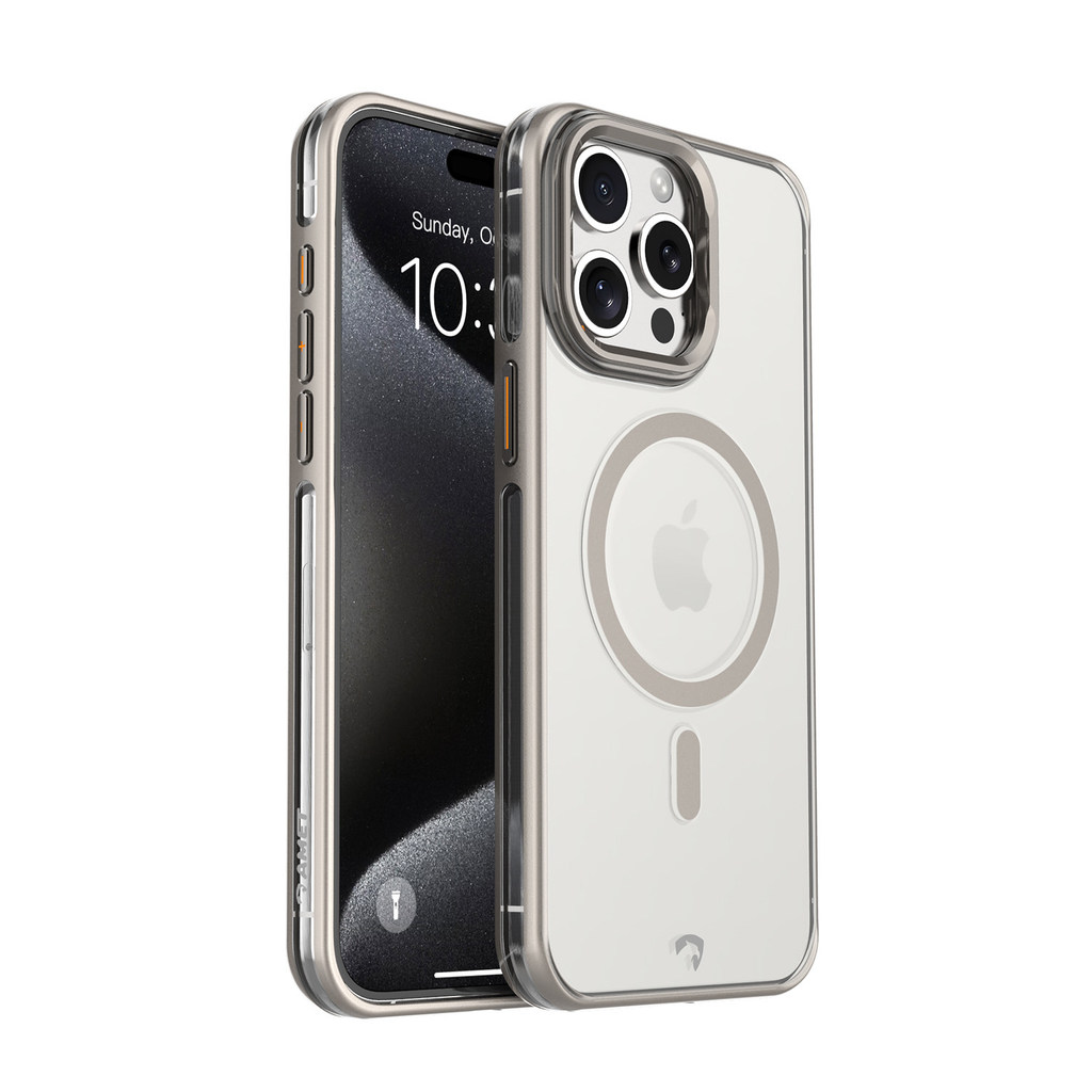 Capa para iPhone Amet Ellite Case Mônaco MagSafe Transparente Não Amarela com Suporte Anti Impacto