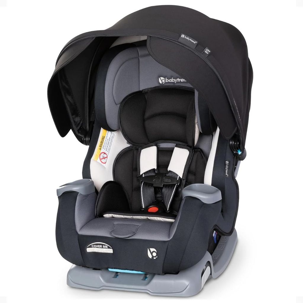Imagem Cadeirinha Infantil Para Carro Com Capota Reclinável e Porta Copo 4 em 1 360° 45kg Cover Me Baby Trend
