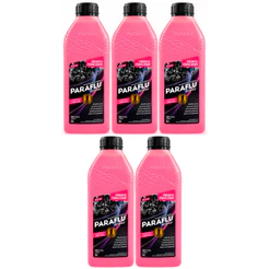 Kit 5L Aditivo Radiador Paraflu Orgânico Rosa Long Life Pronto para uso 103004
