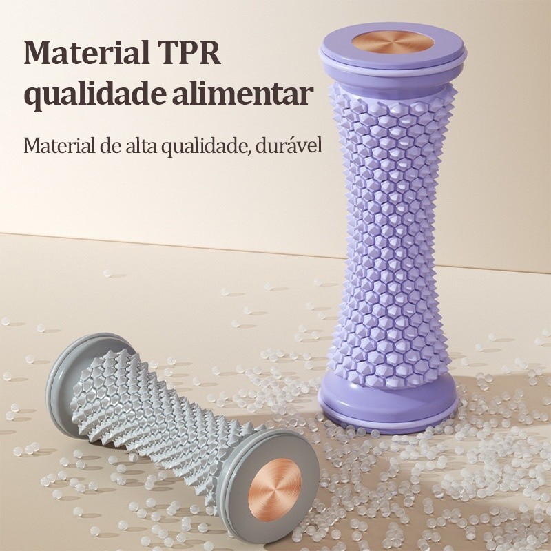 Rolo Terapêutico de Massagem para Pés Alívio Fascia e Dor Muscular
