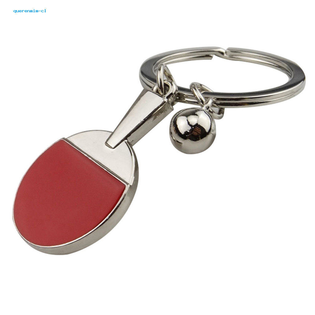 Pingpong Bat Bola Raquete De Tênis De Mesa Chaveiro Carro Decoração Anel Presente