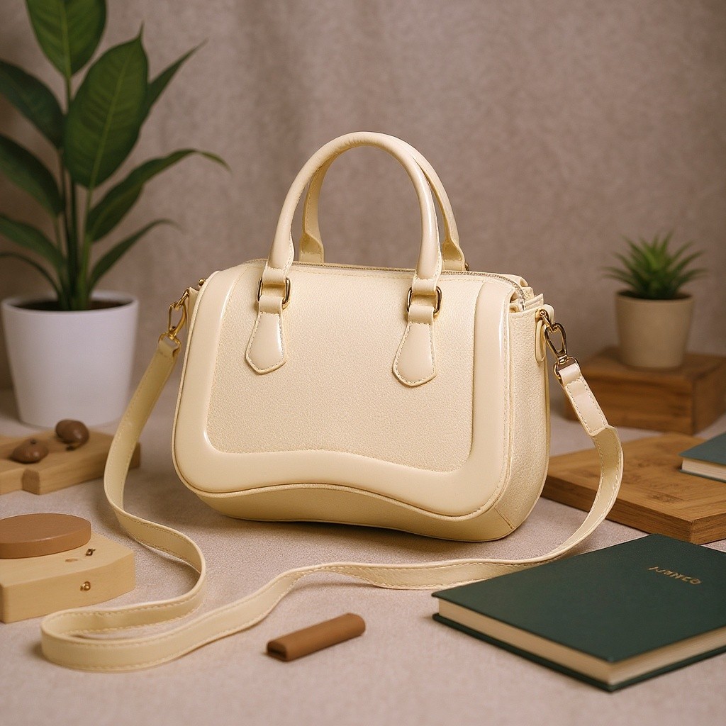 Bolsa de Ombro Feminina Espaçosa Alça Ajustável Trabalho Casual — Achadinhos de Encanto