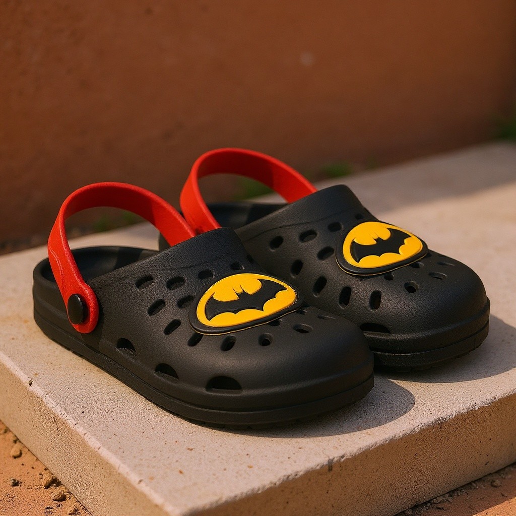 Babuche Infantil Batman Preto Antiderrapante Macia 27 ao 34 — Achadinhos de Encanto